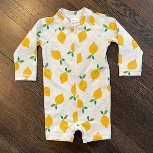 Hanna Andersson sunblock swimsuit rash guard size 75 (12-18m) lemons